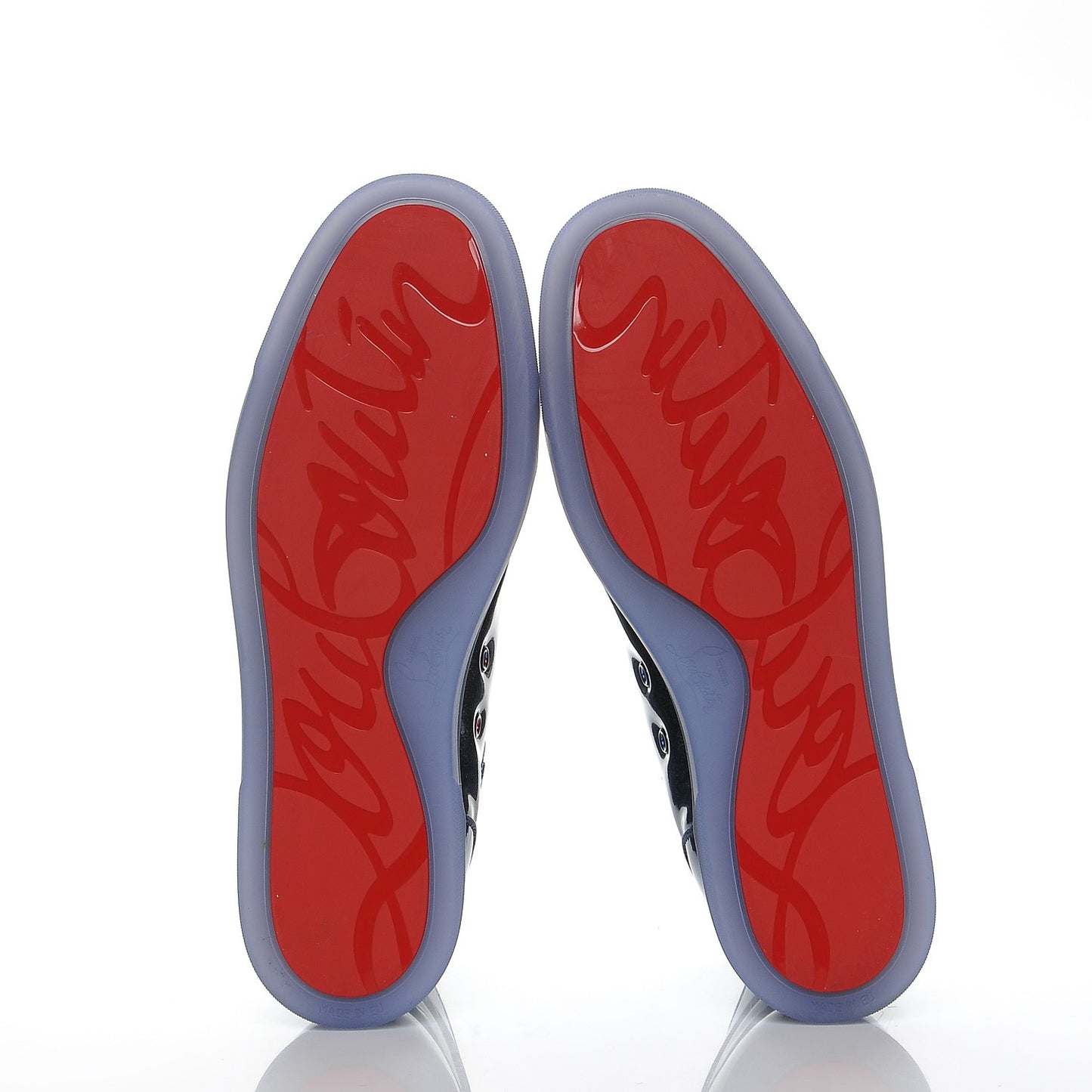Patent Louis Orlato Degrade Sneakers 44 Red Charcoal Blue