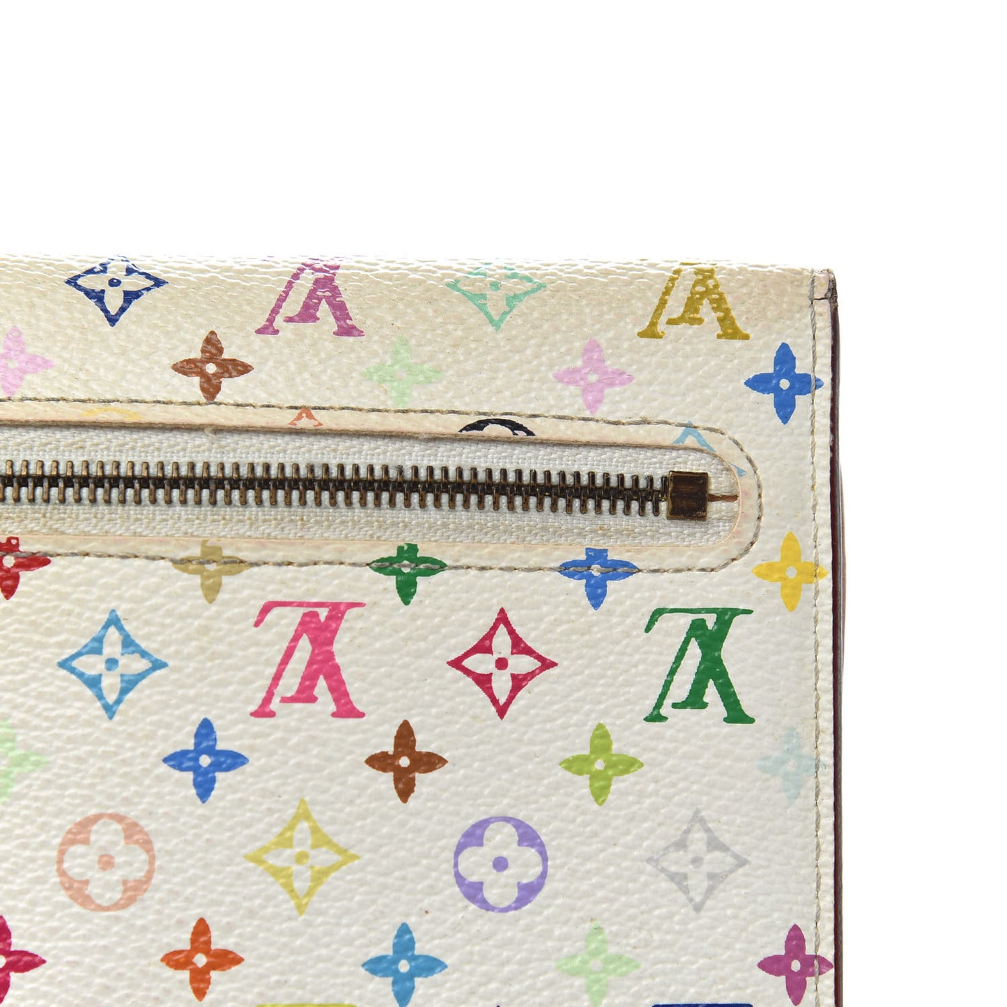Monogram Multicolor Eugenie Wallet White