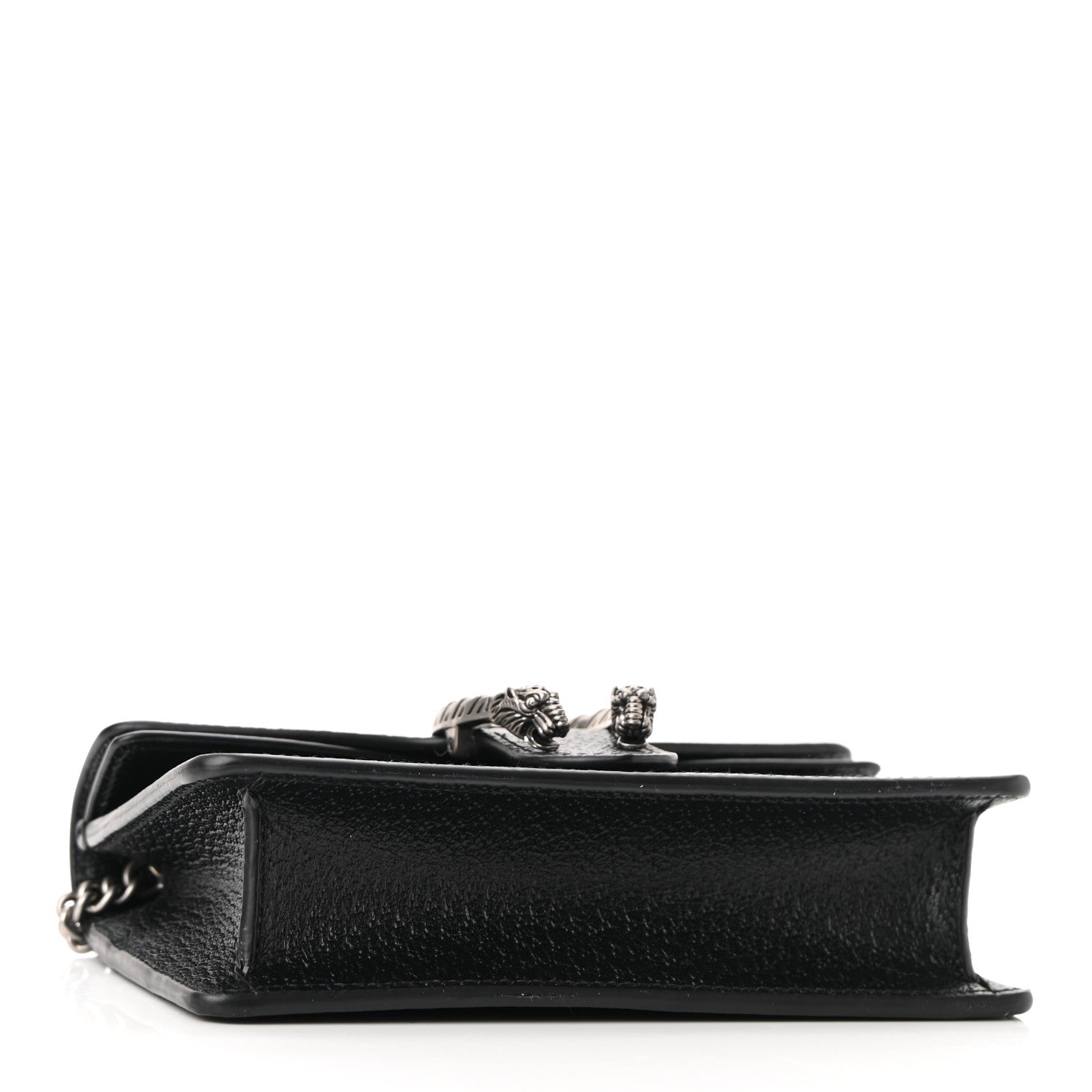 Gucci Jacquard Black Denim GG Monogram Super Mini Dionysus Shoulder Bag Black Ivory 4 of 9