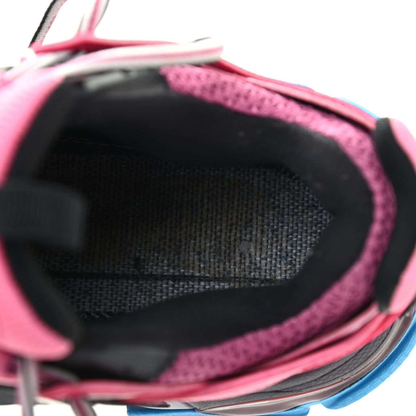 Mesh Nylon Metallic Fabric Womens Track Sneakers 36 Pink Blue