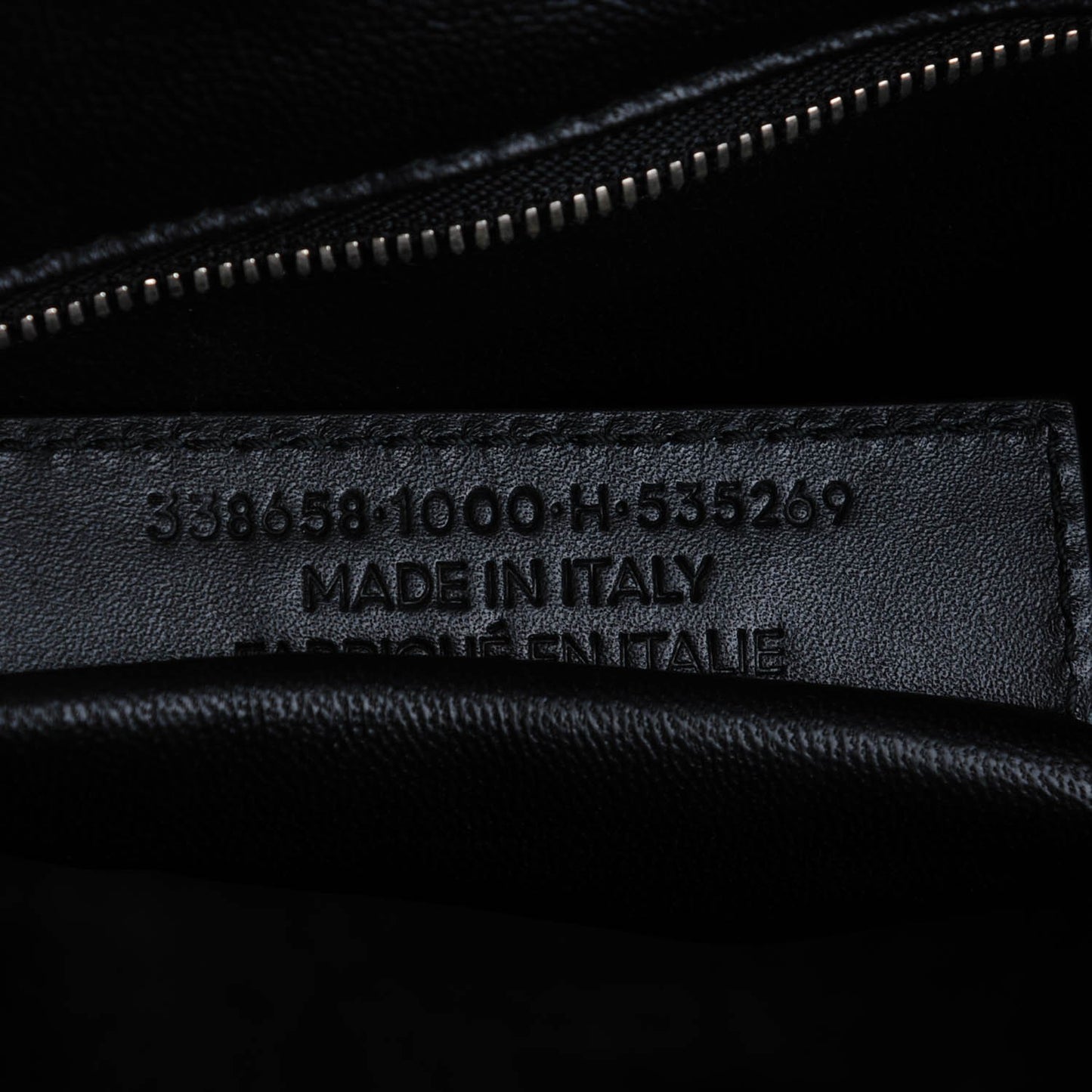 Calfskin Le Dix Soft Cabas M Shoulder Bag Black