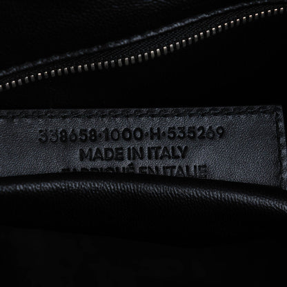 Balenciaga Calfskin Le Dix Soft Cabas M Shoulder Bag Black 7 of 7