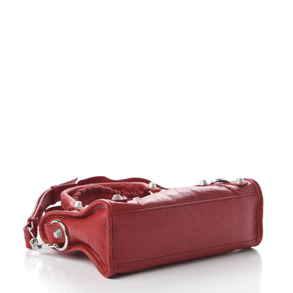 Balenciaga Agneau Giant 12 Silver Hardware Mini City Rouge Cardinal 4 of 10