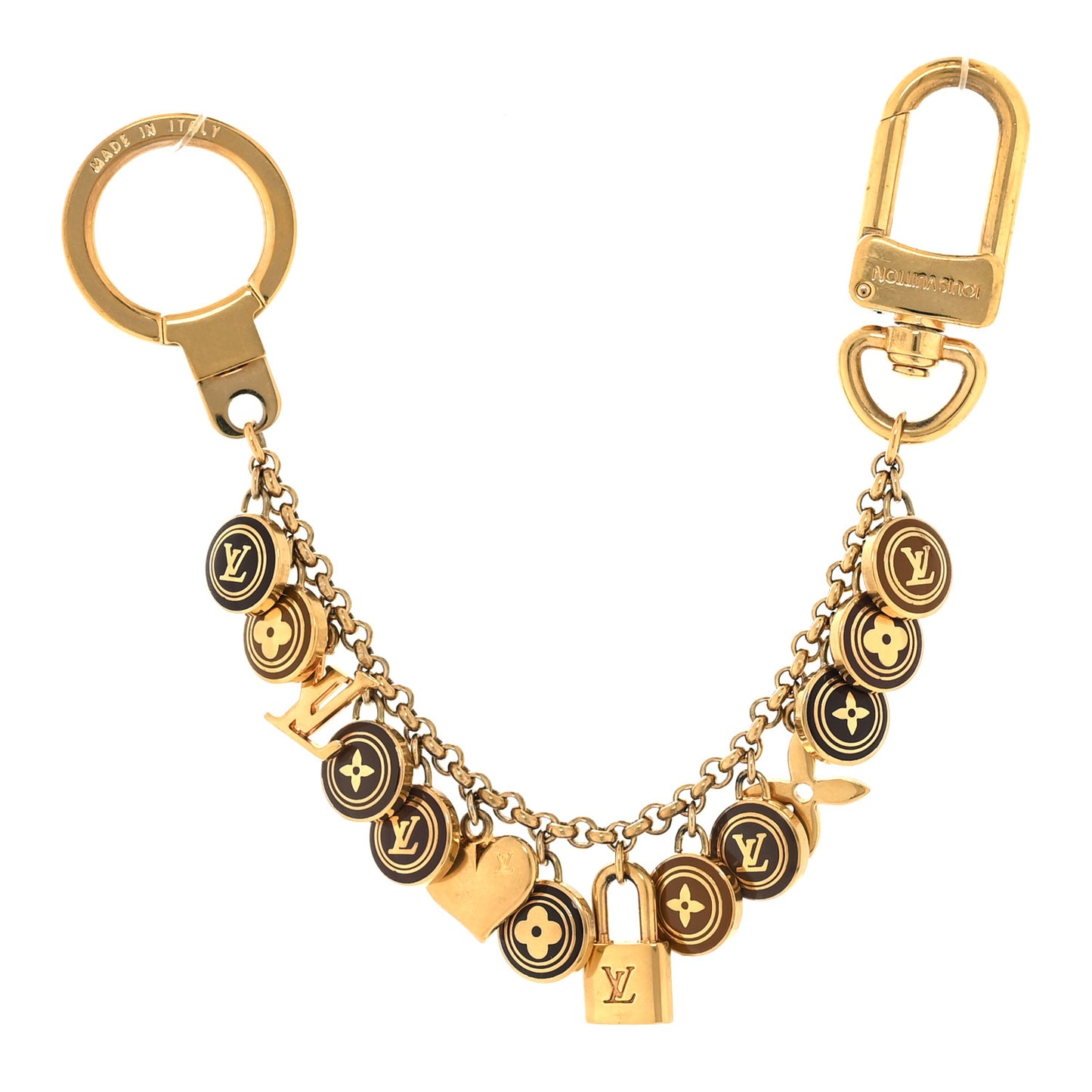 Pastilles Key Chain Bag Charm Brown