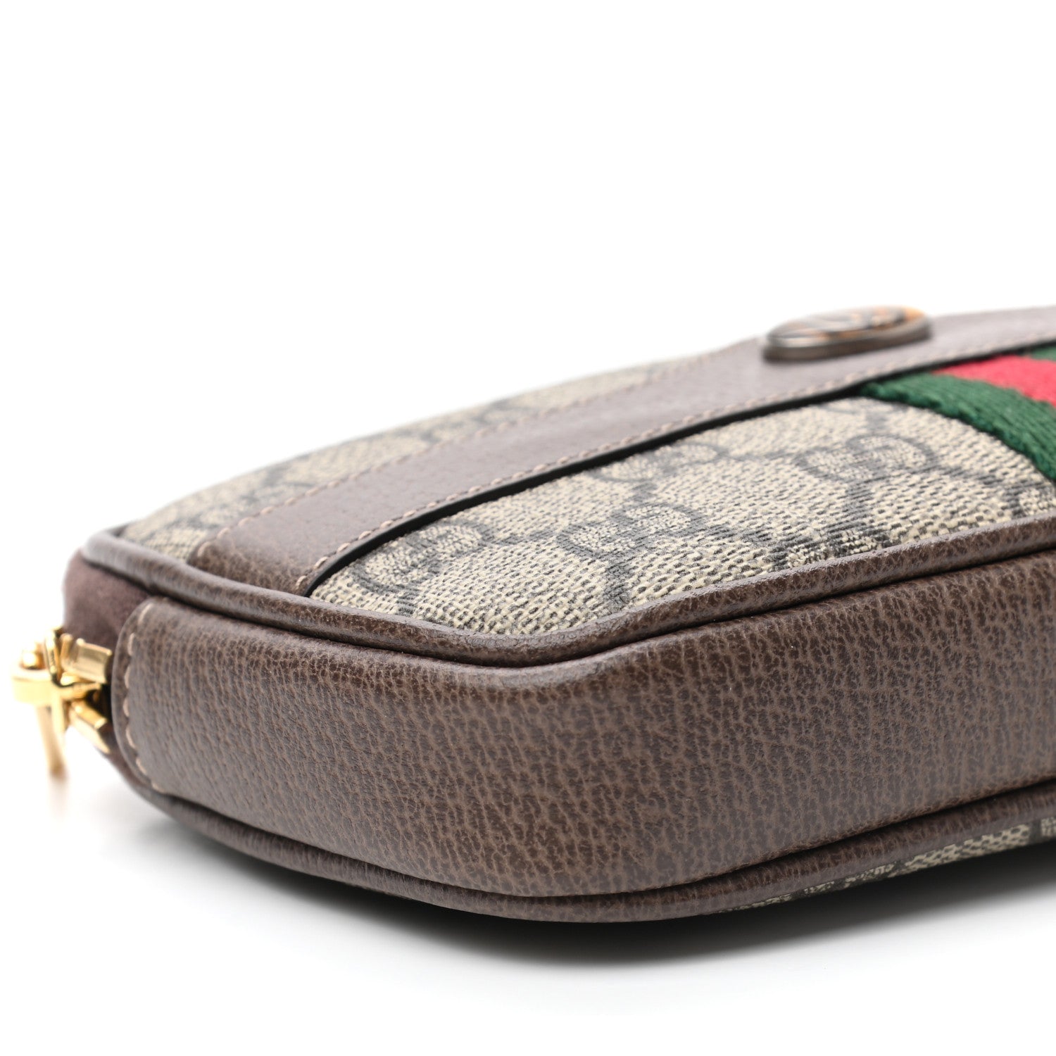 Gucci GG Supreme Monogram Ophidia Belted iPhone Case 95 38 Dark Brown 8 of 9
