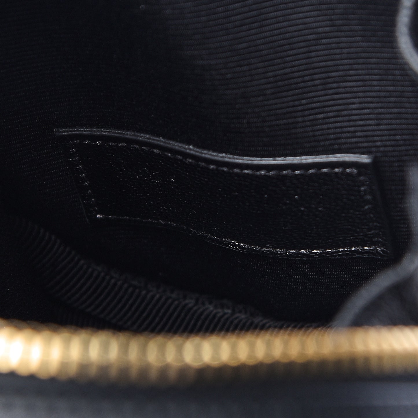 Calfskin Matelasse Small Monogram Bubble Crossbody Black