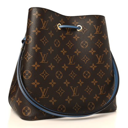 Louis Vuitton Monogram Neonoe MM Blue Jean 3 of 8