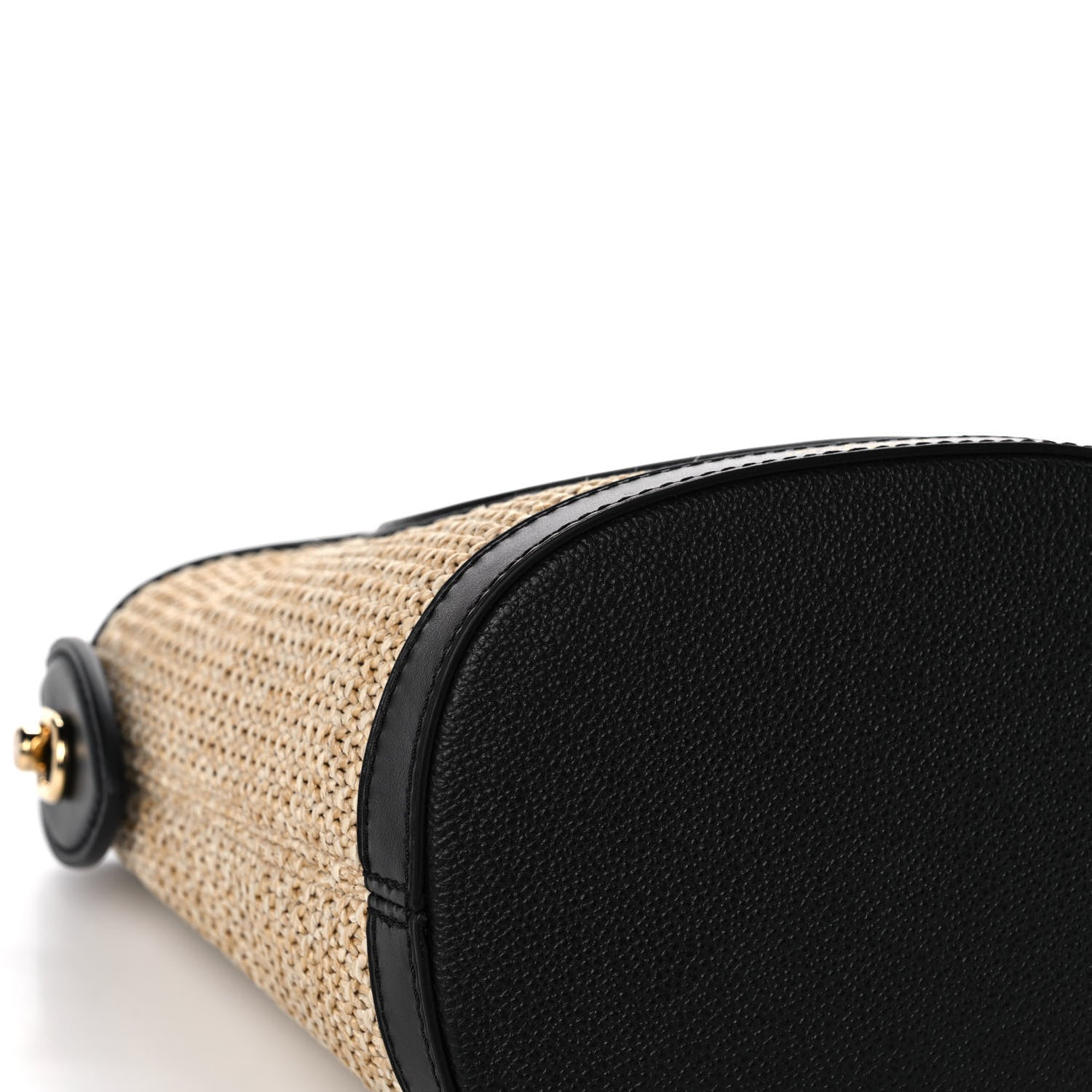 Louis Vuitton Raffia Petit Bucket Black 9 of 13