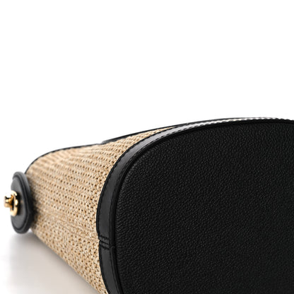 Louis Vuitton Raffia Petit Bucket Black 9 of 13