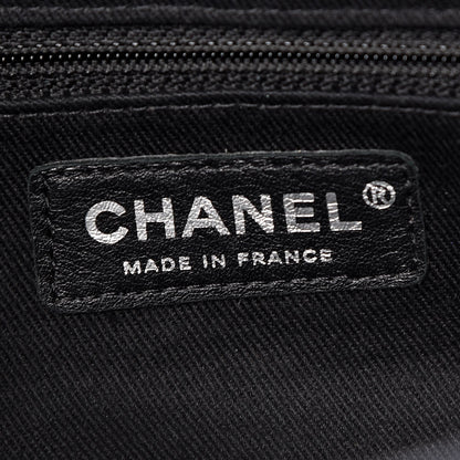 Chanel Iridescent Caviar Quilted Lady Pearly Tote Black 6 of 9