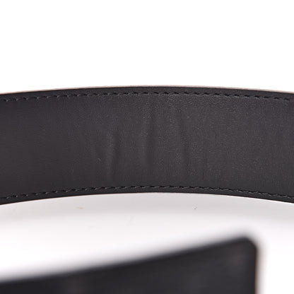 Louis Vuitton Monogram Eclipse Taigarama 40mm LV Initiales Reversible Belt 85 34 Black 7 of 8