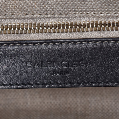 Balenciaga Calfskin Elaphe Snakeskin Padlock Nude Work S Top Handle Black 9 of 11