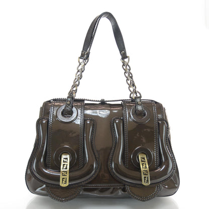 Fendi Patent B Bag Bronze 1 of 7