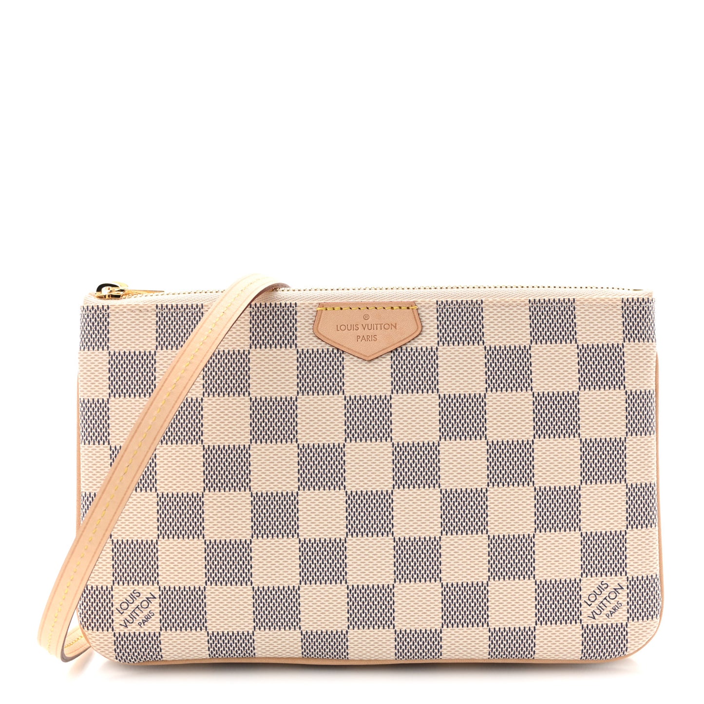 Damier Azur Double Zip Pochette