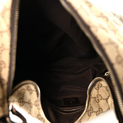 Gucci Monogram Medium Horsebit Chain Hobo Dark Brown 4 of 11