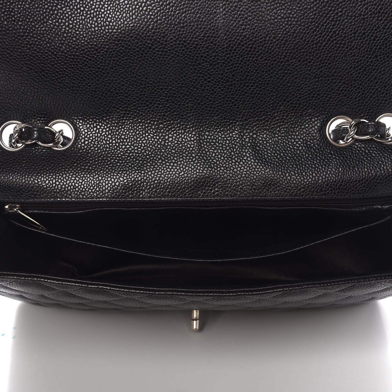 Chanel Caviar Quilted Jumbo Single Flap Black 5 of 11