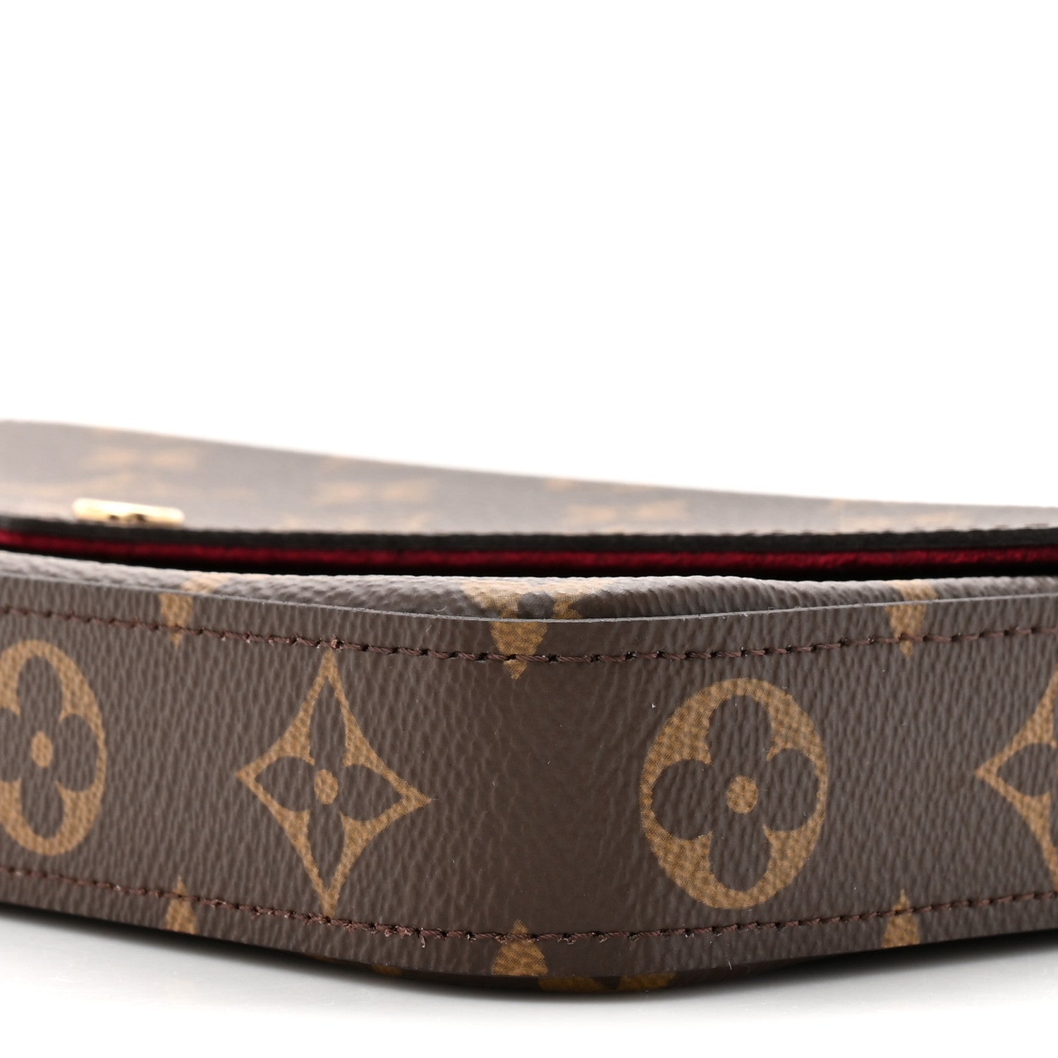 Louis Vuitton Monogram Pochette Felicie Chain Wallet Fuchsia 11 of 13