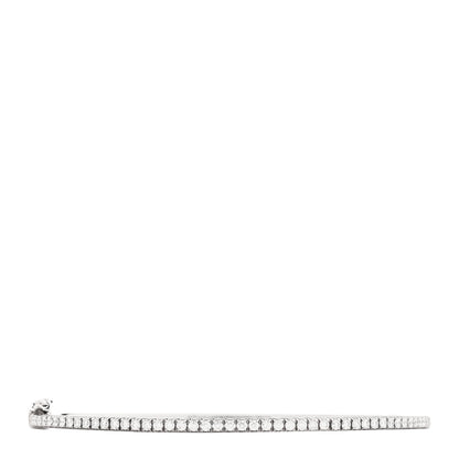 Tiffany 18K White Gold Diamond Metro Bangle Bracelet 1 of 3