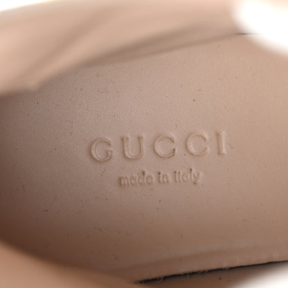 Gucci GG Supreme Monogram Flora Lace Up Combat Ankle Boots 38 Beige Multicolor Red 7 of 11