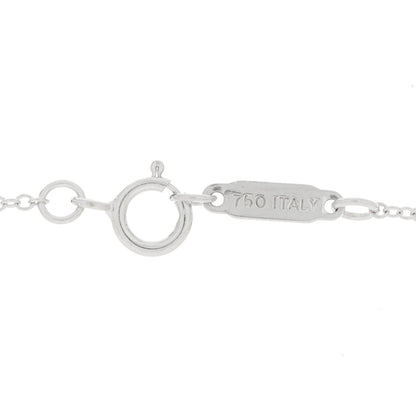 Tiffany 18K White Gold Diamond Cushion Pendant Necklace 4 of 6