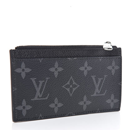 Louis Vuitton Monogram Eclipse Taiga Coin Card Holder 3 of 7
