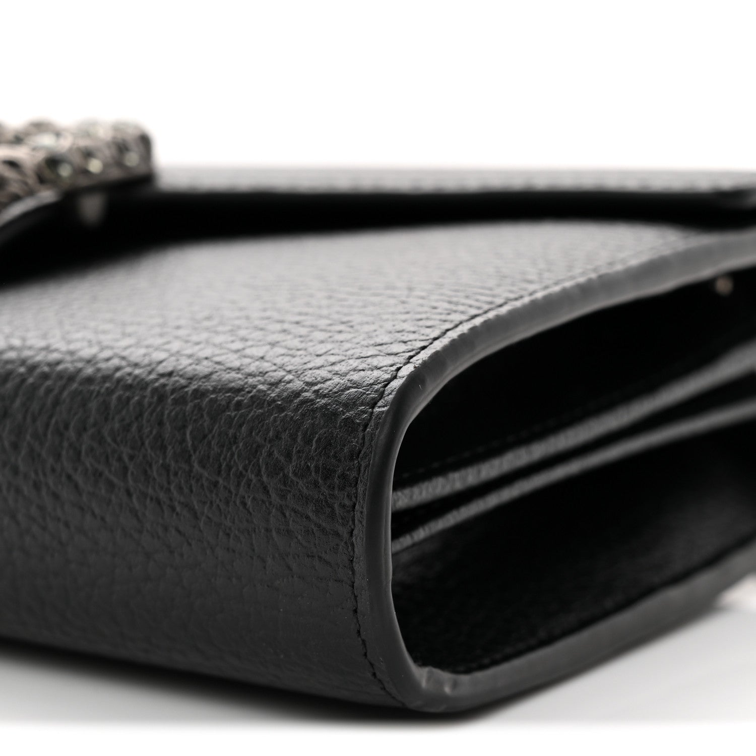 Gucci Calfskin Mini Dionysus Chain Wallet Black 9 of 11