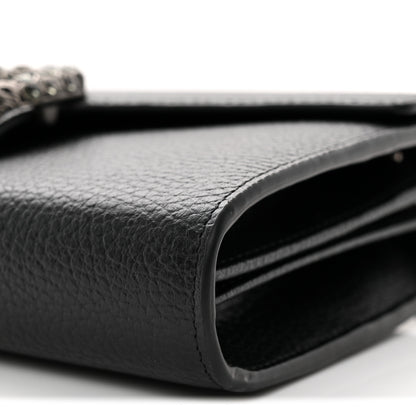 Gucci Calfskin Mini Dionysus Chain Wallet Black 9 of 11