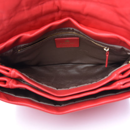 Lanvin Lambskin Quilted Medium Sugar Flap Shoulder Bag Framboise Raspberry 7 of 10