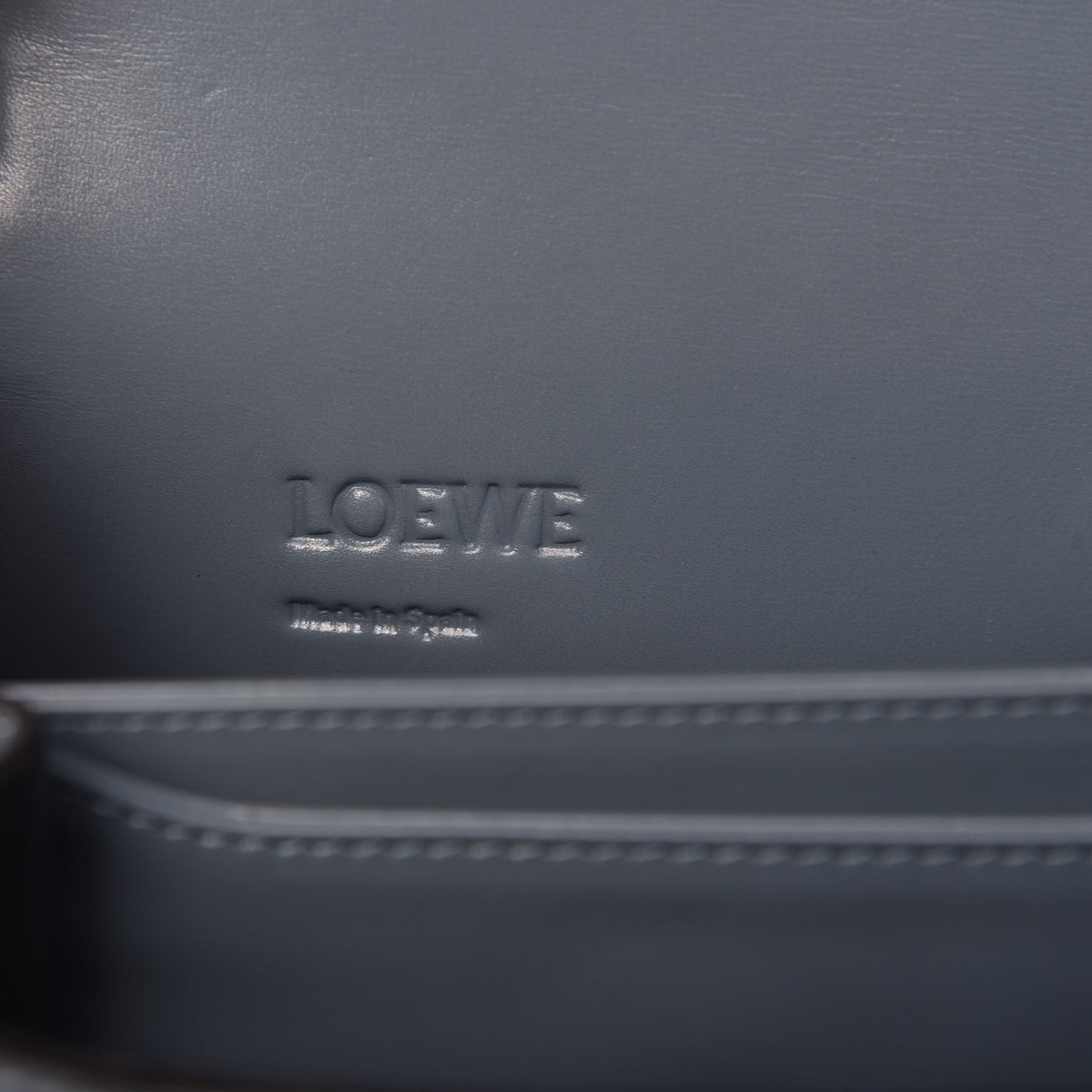 Calfskin Medium Barcelona Shoulder Bag Stone Blue