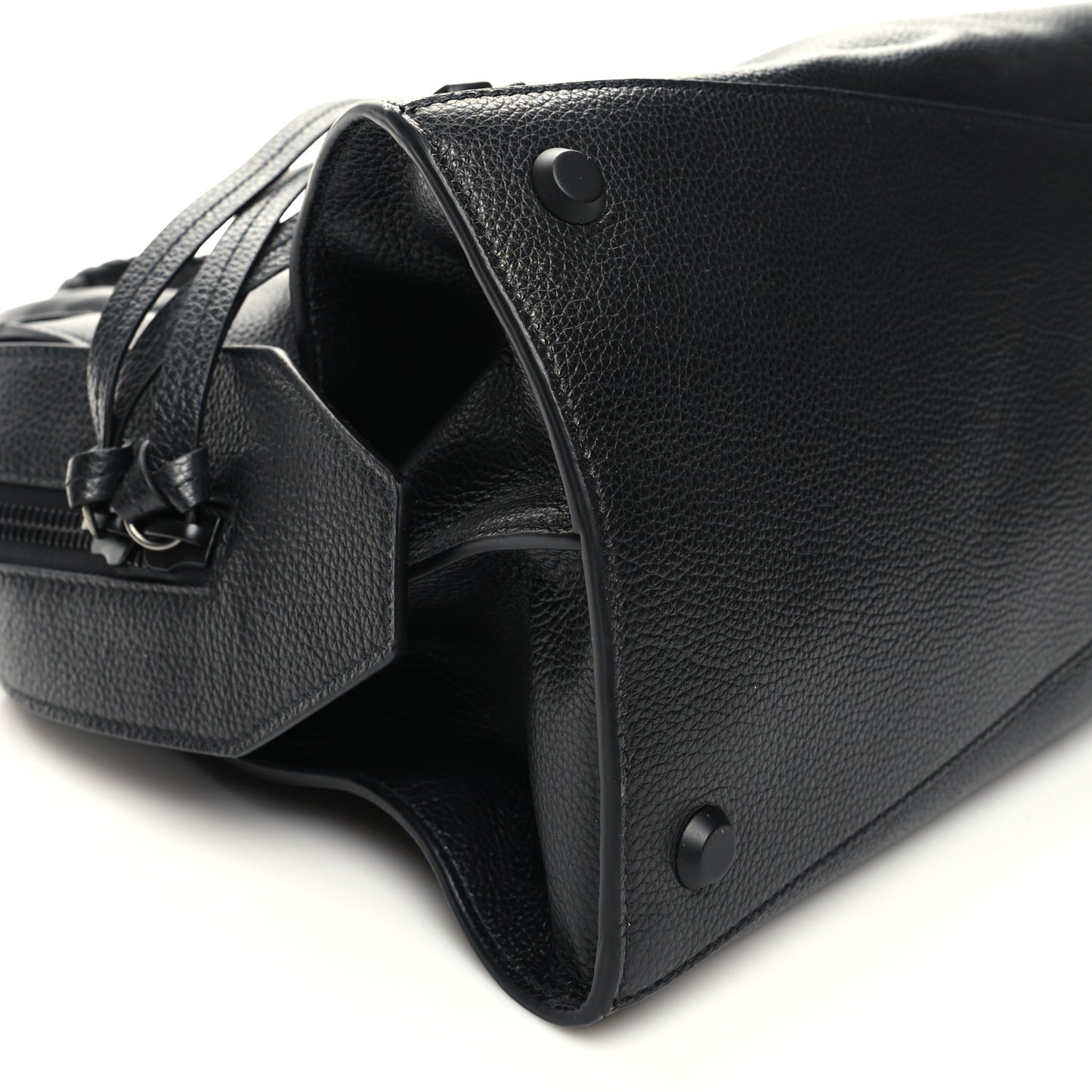 Grained Calfskin Neo Classic Black Hardware Medium City Black