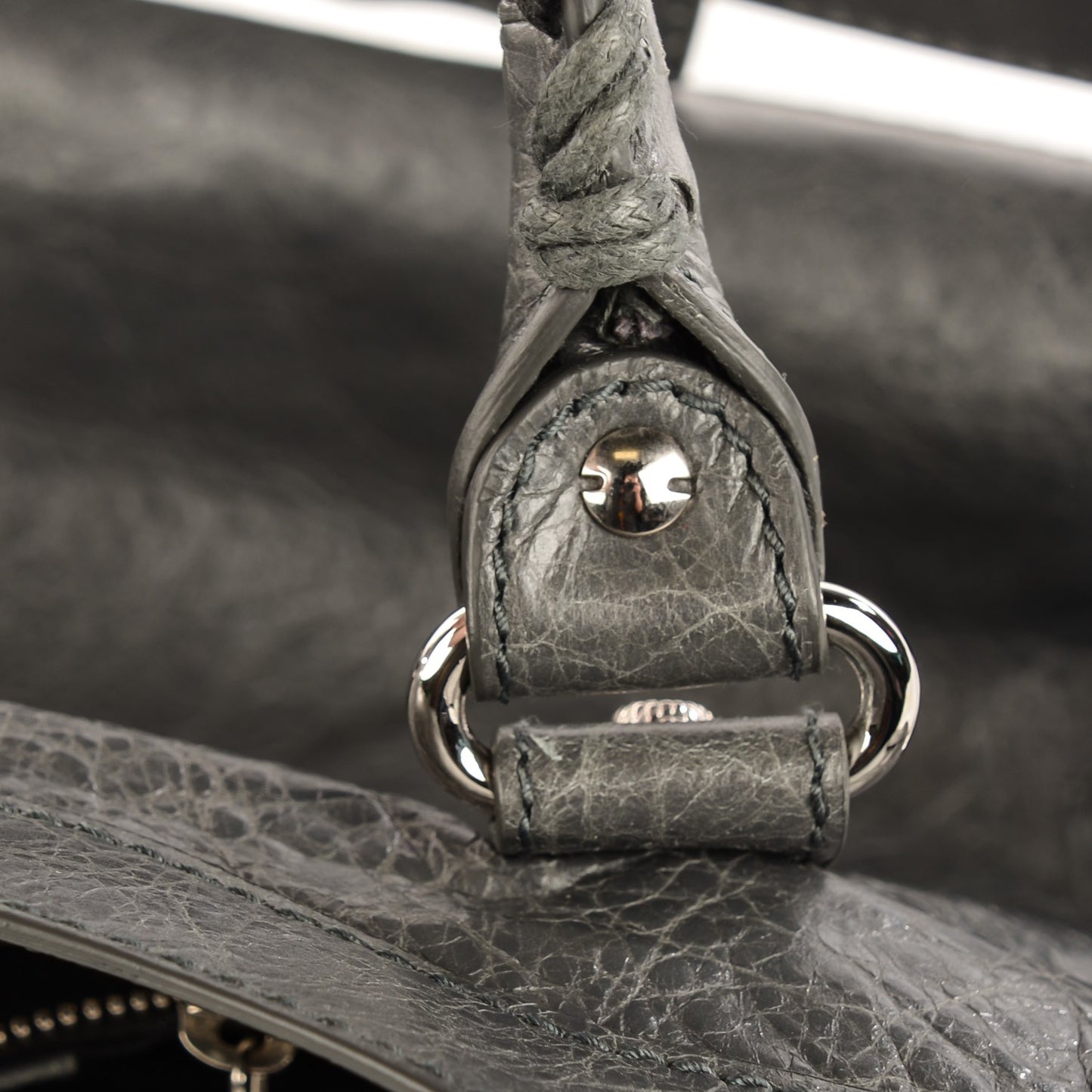 Agneau Giant 12 Silver Hardware City Gris Tarmac