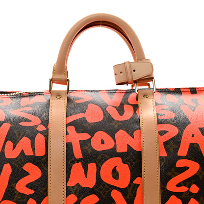 Louis Vuitton Monogram Graffiti Keepall 50 Orange 4 of 9