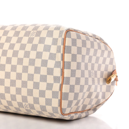 Louis Vuitton Damier Azur Speedy 35 7 of 9