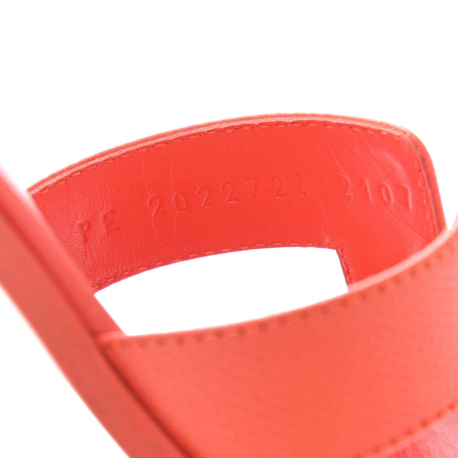 Hermes Epsom Oran Sandals 37 Orange Poppy 7 of 8