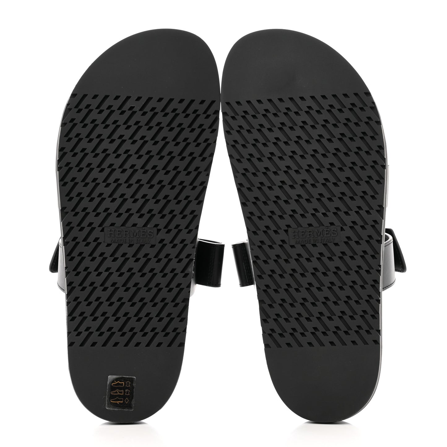 Calfskin Mens Chypre Sandals 41.5 Black