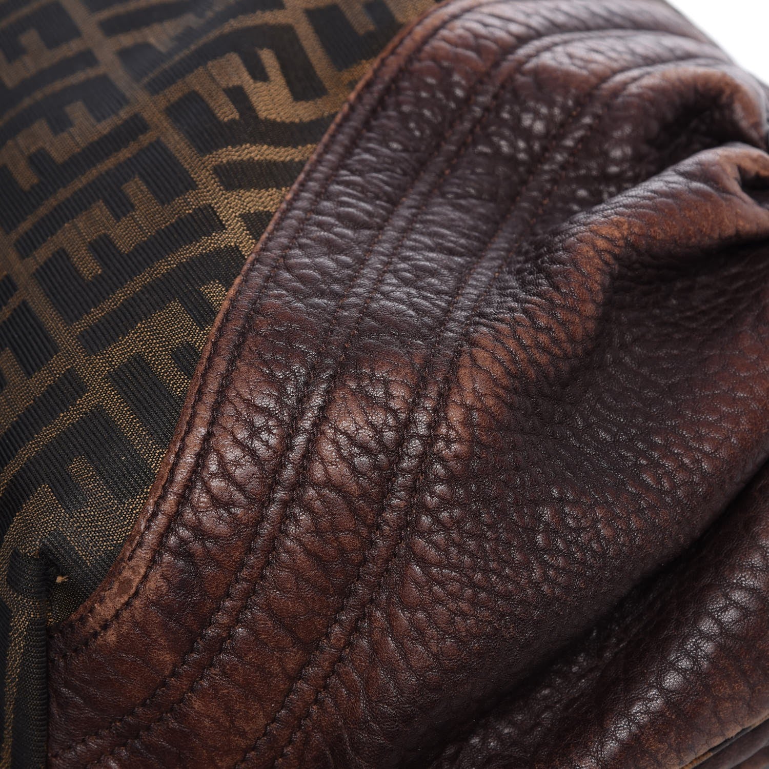 Fendi Zucca Nappa Nuvolata Vitello Tortuga Spy Tobacco Moro 21 of 24
