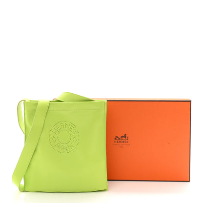 Hermes Lambskin Clou De Selle Pouch Kiwi 11 of 11