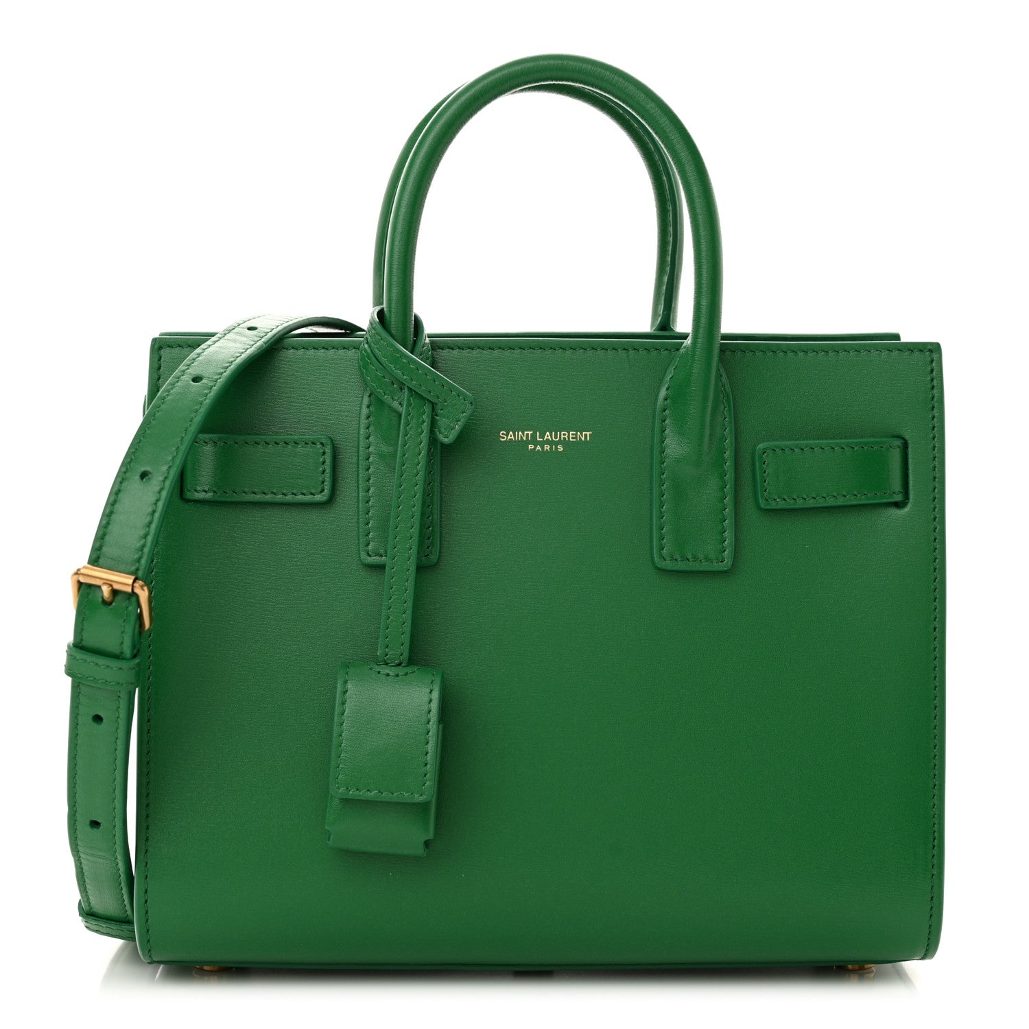 Saint Laurent Calfskin Nano Sac De Jour New Vert Praire 1 of 12