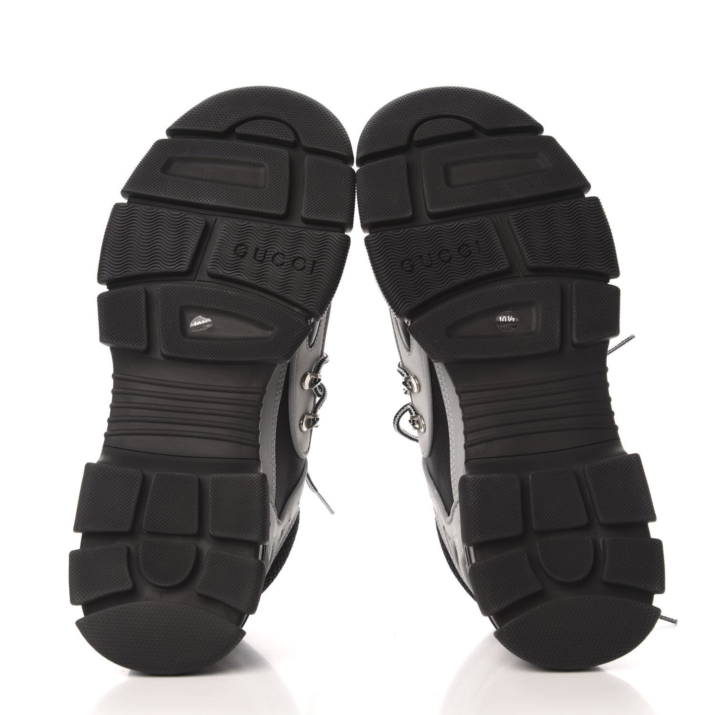 X SEGA Mesh Technical Canvas Calfskin Reflective Mens Flashtrek Sneakers 10.5 Silver Black