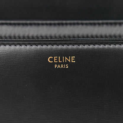 Celine Shiny Calfskin Teen Triomphe Black 6 of 11
