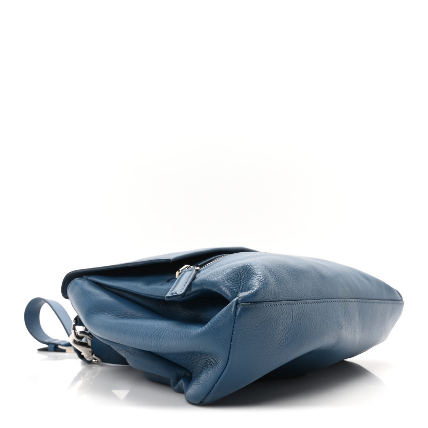Calfskin Small Pandora Pure Flap Bag Blue