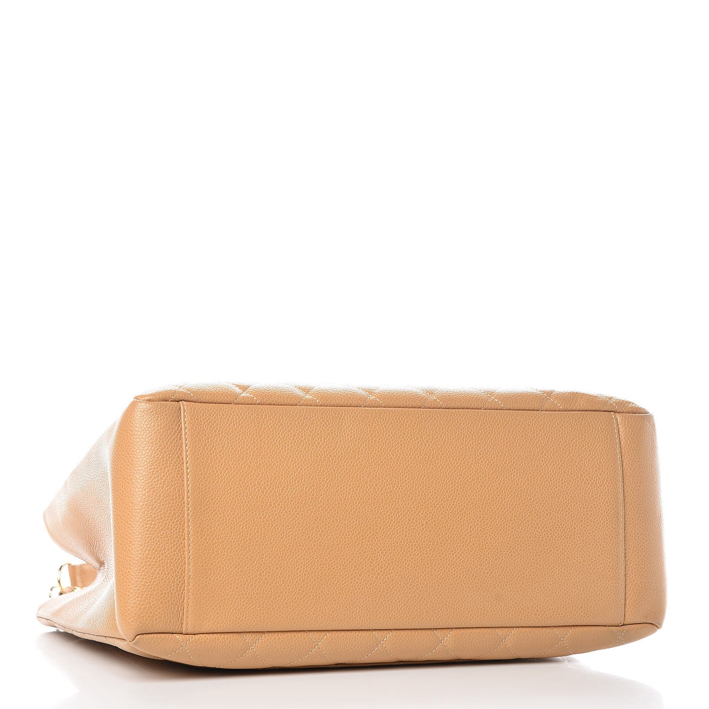 Caviar Quilted Grand Shopping Tote GST Beige