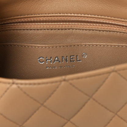 Chanel Lambskin Quilted Mini Rectangular Flap Beige 7 of 12
