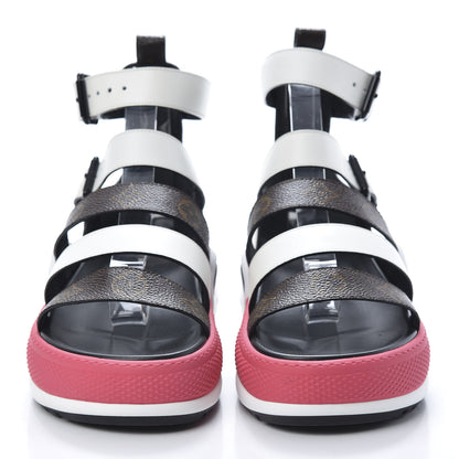 Louis Vuitton Patent Monogram LV Archlight Sandal 40 White 2 of 9