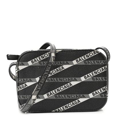 Balenciaga Coated Canvas Losange Monogram XS Camera Bag Black Grey 1 of 11