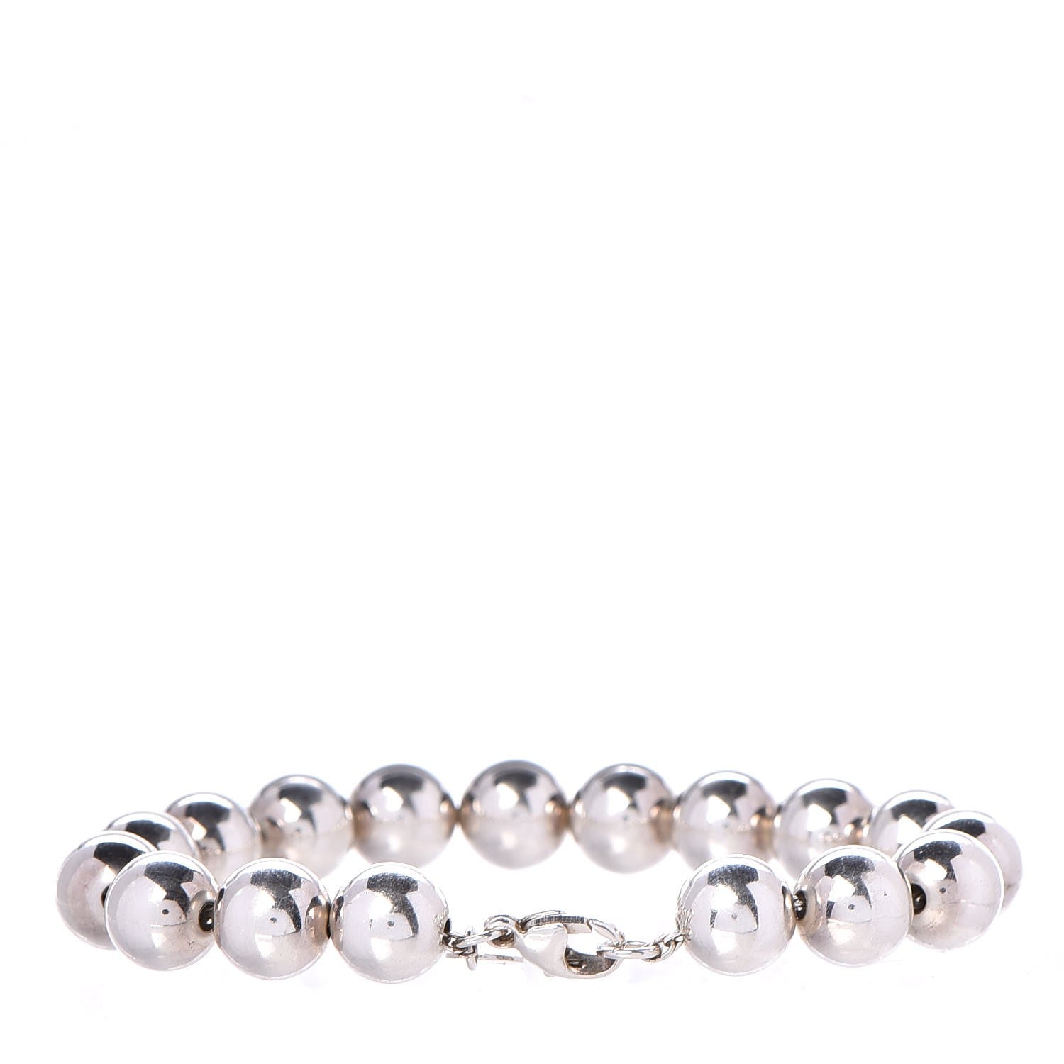 Tiffany Sterling Silver 10mm HardWear Ball Bracelet 3 of 5