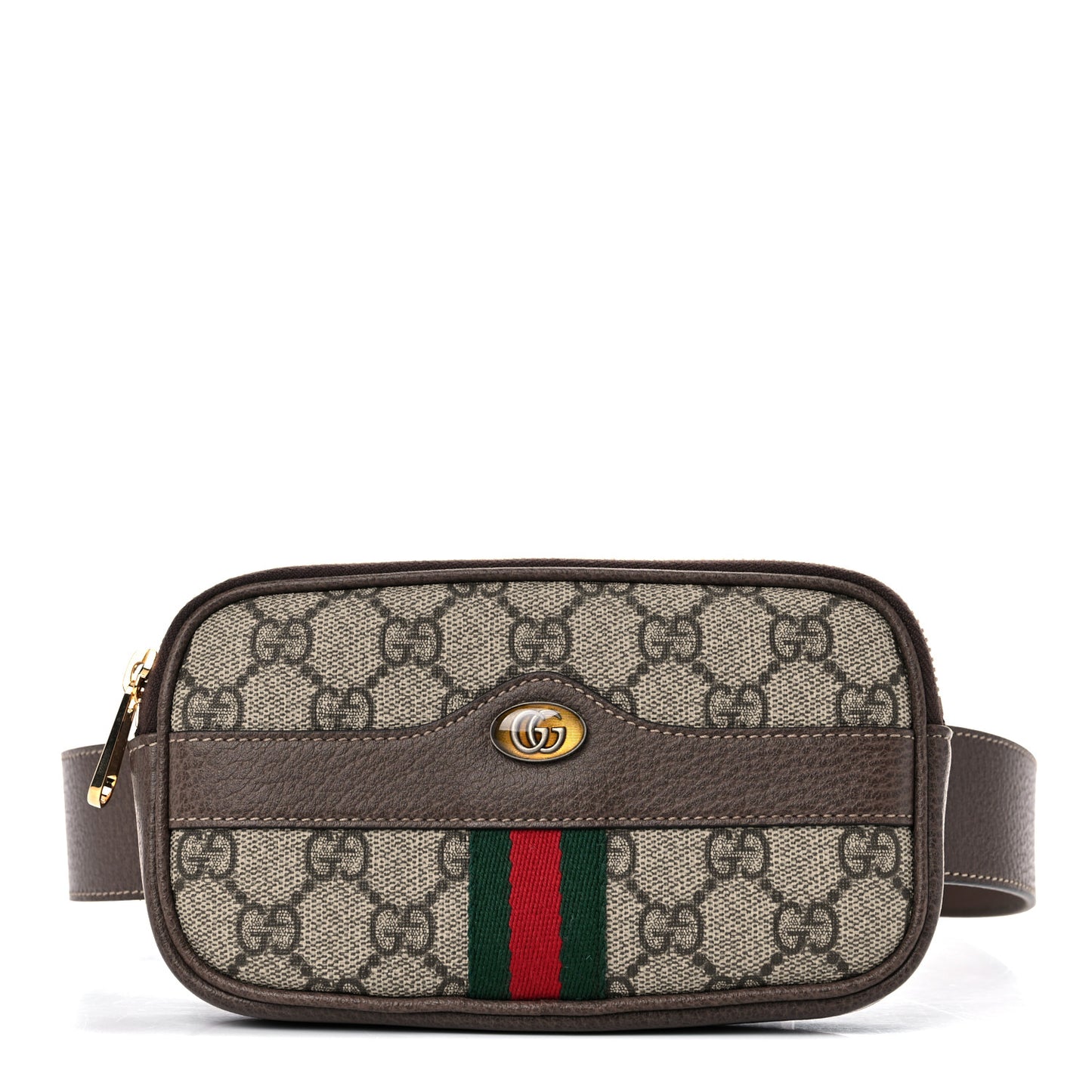 GG Supreme Monogram Ophidia Belted iPhone Case 75 30 Dark Brown