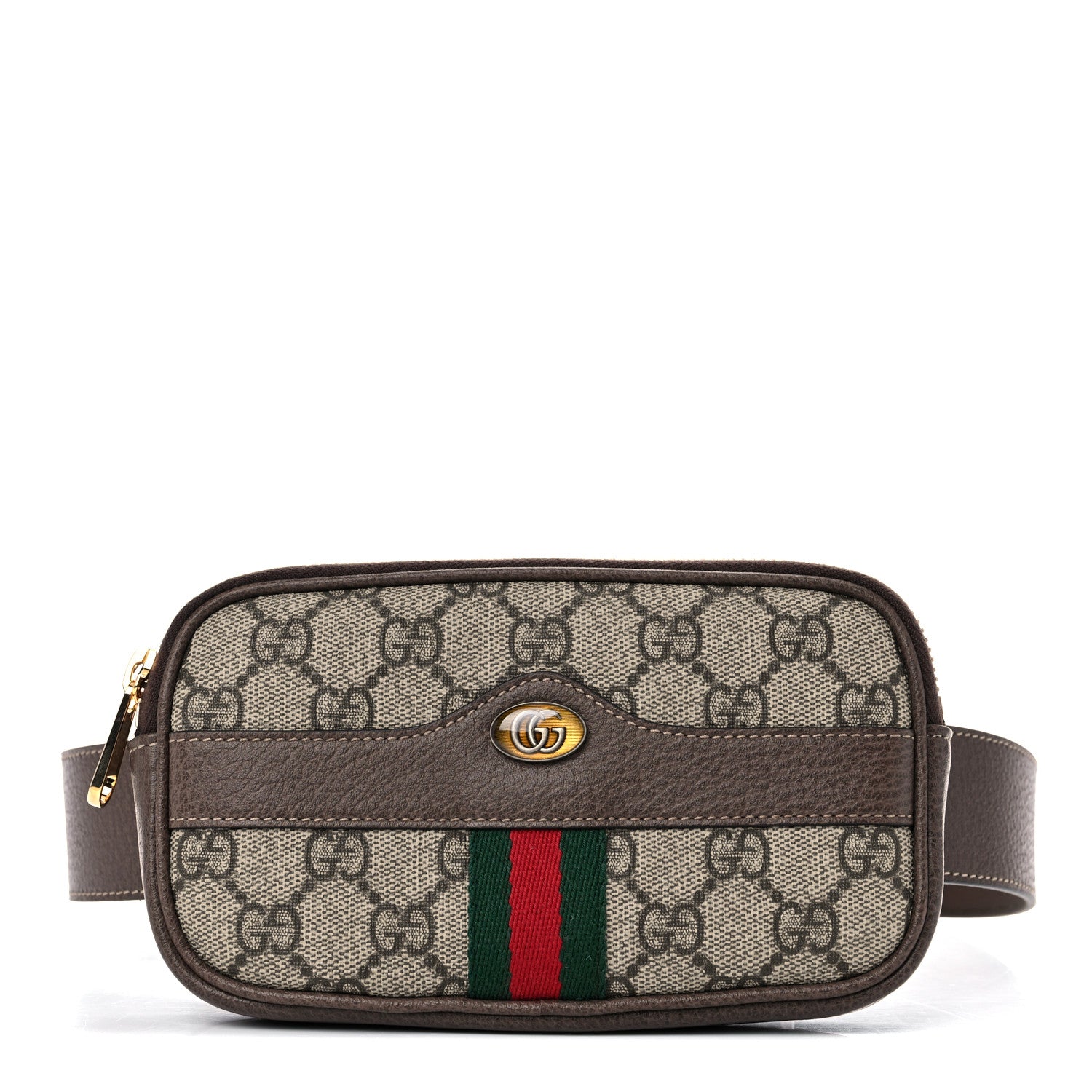 Gucci GG Supreme Monogram Ophidia Belted iPhone Case 75 30 Dark Brown 1 of 9