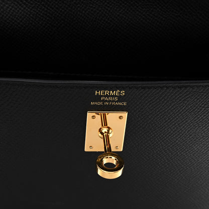 Hermes Epsom Kelly Sellier 25 Black 6 of 10