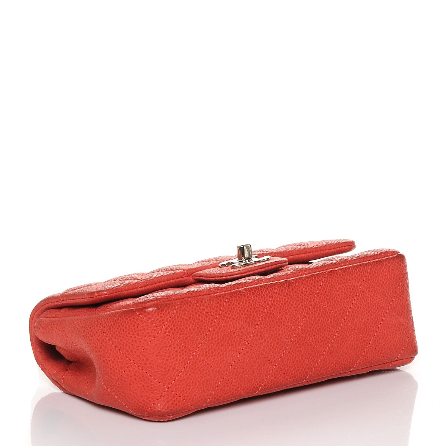 Chanel Caviar Quilted Mini Rectangular Flap Coral 3 of 12